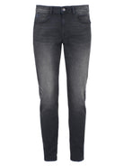 YES ZEE Yes Zee Jeans 5 Tasche Slim Fit Uomo Nero Stone Jeans