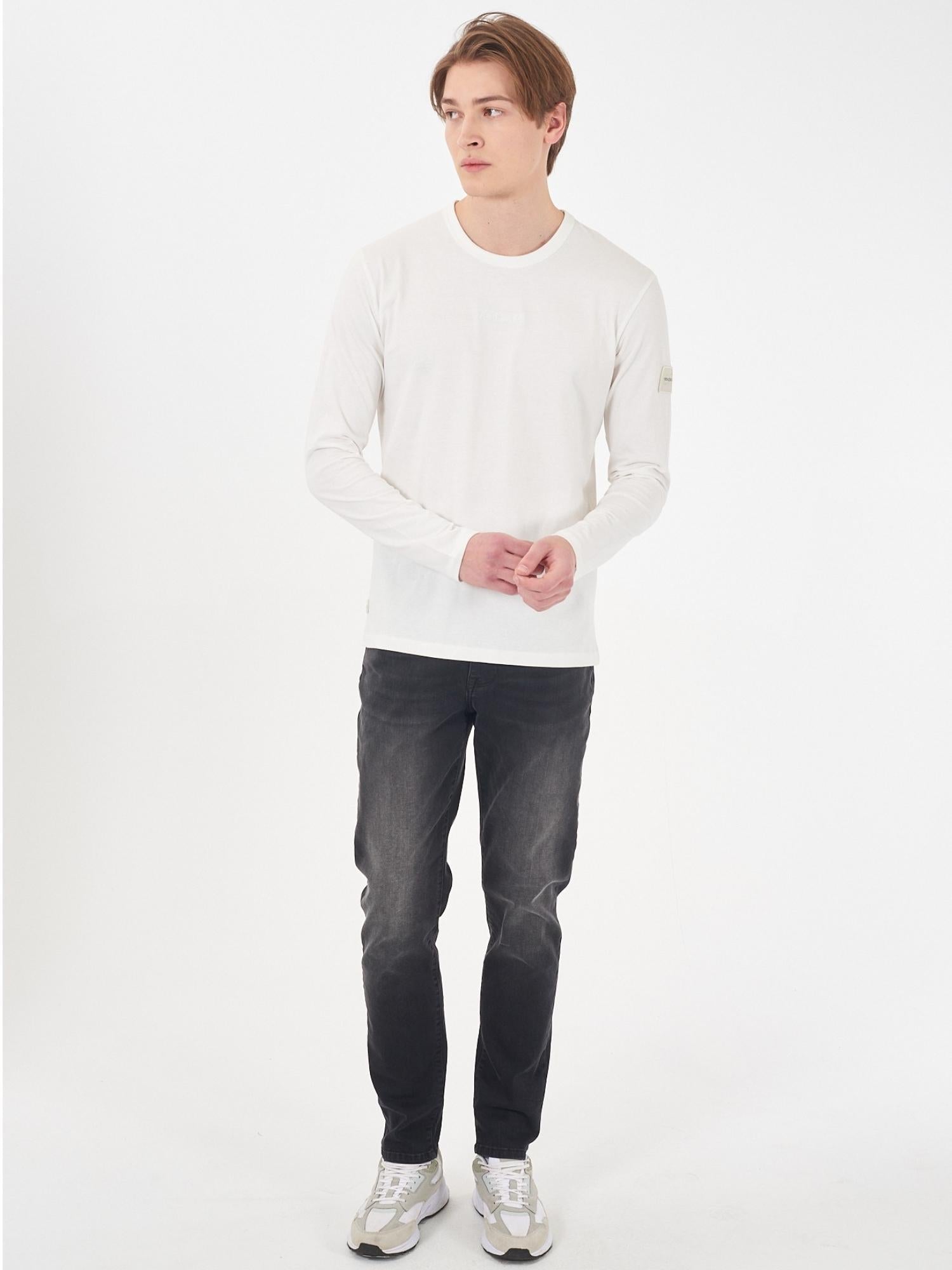 YES ZEE Yes Zee Jeans 5 Tasche Slim Fit Uomo Nero Stone Jeans