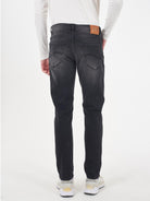 YES ZEE Yes Zee Jeans 5 Tasche Slim Fit Uomo Nero Stone Jeans